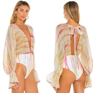 Hemant & Nandita Ann Bodysuit in Multicolor size small NEW! New with tags!